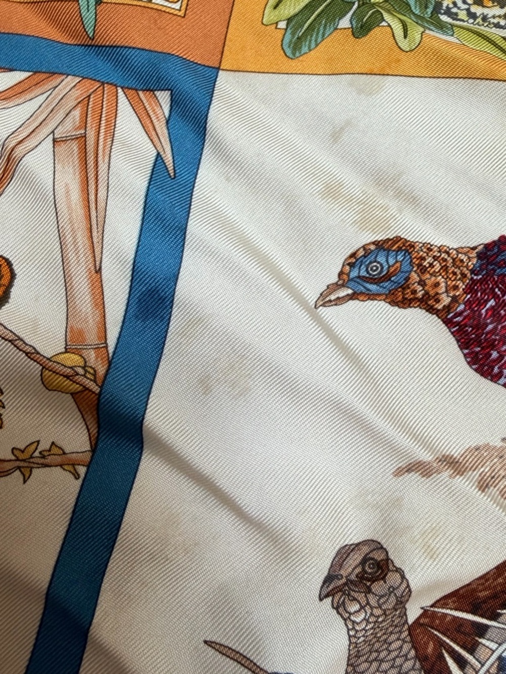 Vintage SALVATORE FERRAGAMO Authentic Scarf Silk Wild Animal Print 16 Panels - Picture 15 of 16